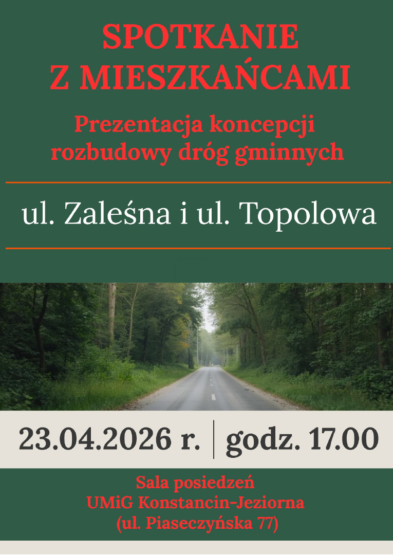 Koncepcja rozbudowy ul. Zaleśnej oraz ul. Topolowej w Borowinie