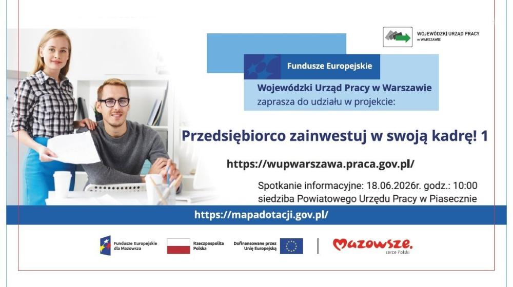Przedsiębiorco, zainwestuj w kadrę – PUP zaprasza na spotkanie