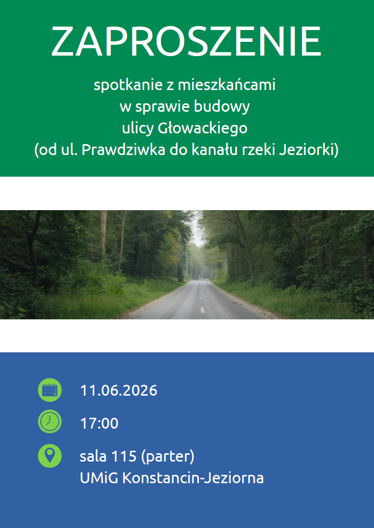 Prezentacja koncepcji projektowej budowy ul. Bartosza Głowackiego