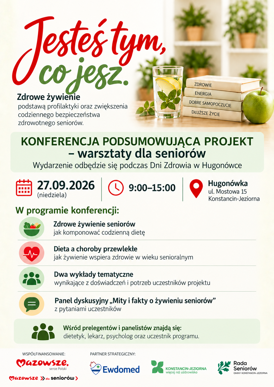 Zdrowie na talerzu – konferencja dla seniorów z udziałem specjalistów