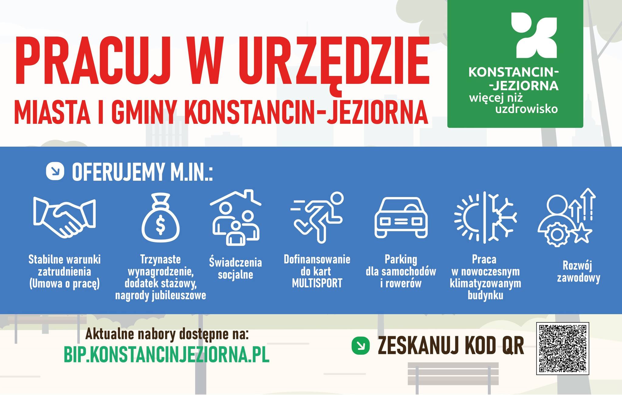 Aktualne oferty pracy w Urzędzie Miasta i Gminy Konstancin-Jeziorna