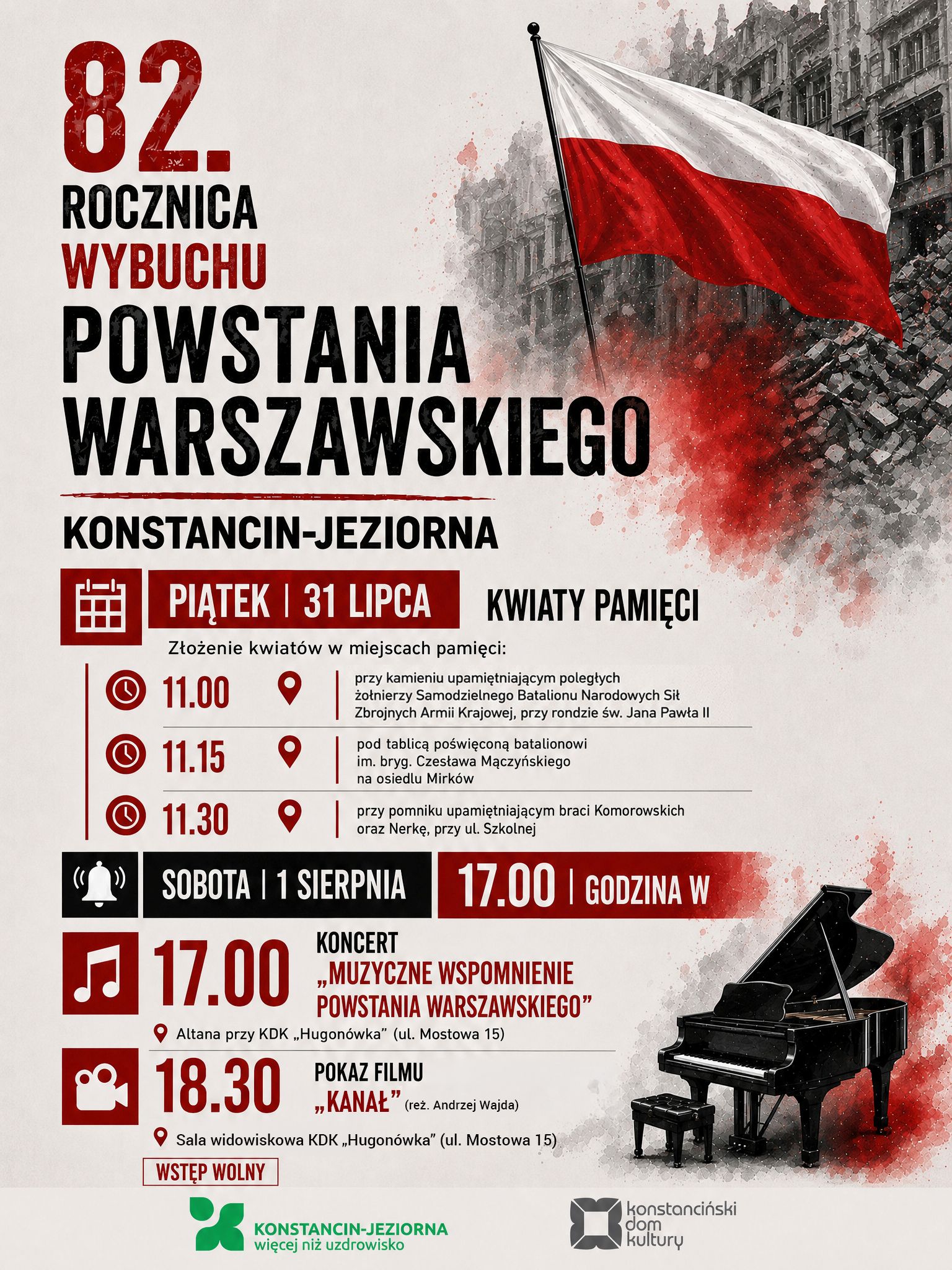 82. rocznica wybuchu Powstania Warszawskiego – pamiętamy!