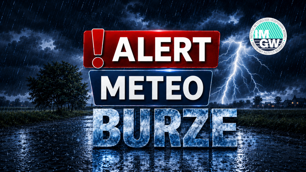 Alert meteo: Burze – ostrzeżenie pierwszego stopnia