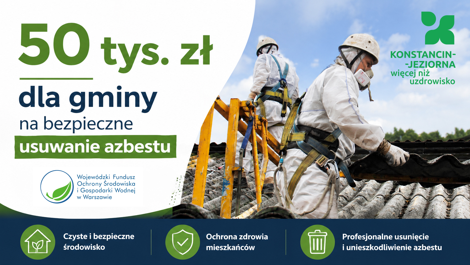 Gmina pozyskała środki na usuwanie wyrobów zawierających azbest