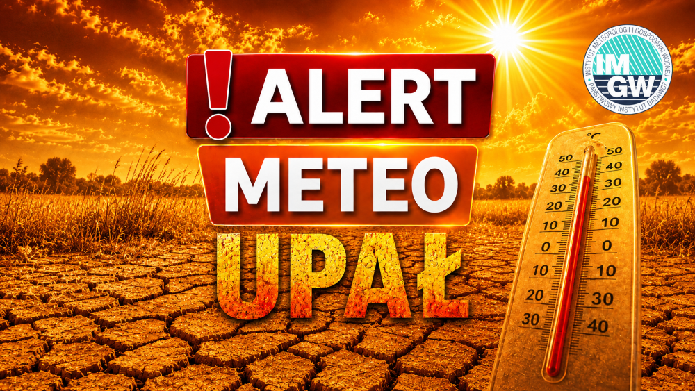 Alert meteo pierwszego stopnia: Będzie upał