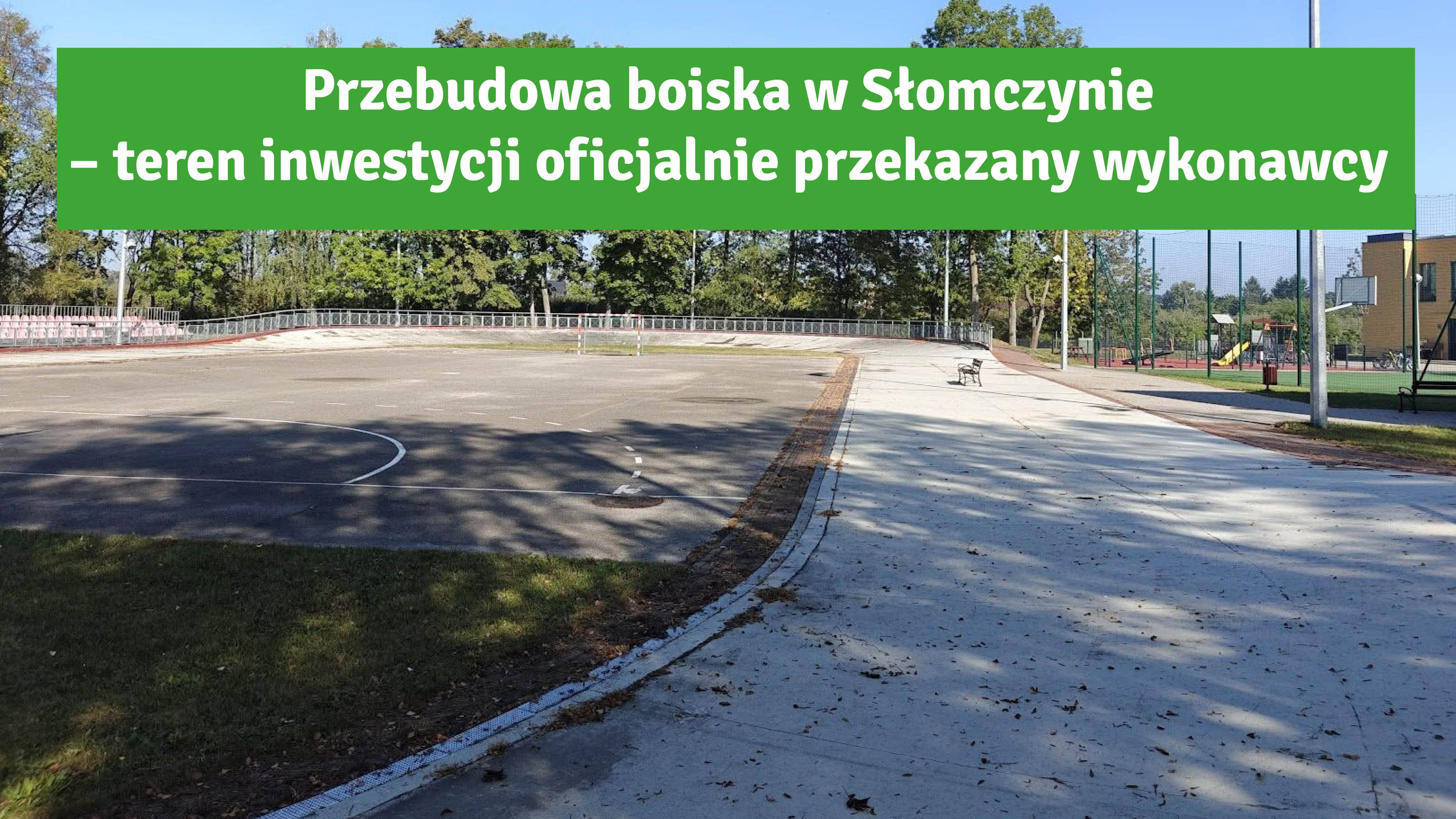 Nowe boisko w Słomczynie – teren inwestycji przekazany wykonawcy