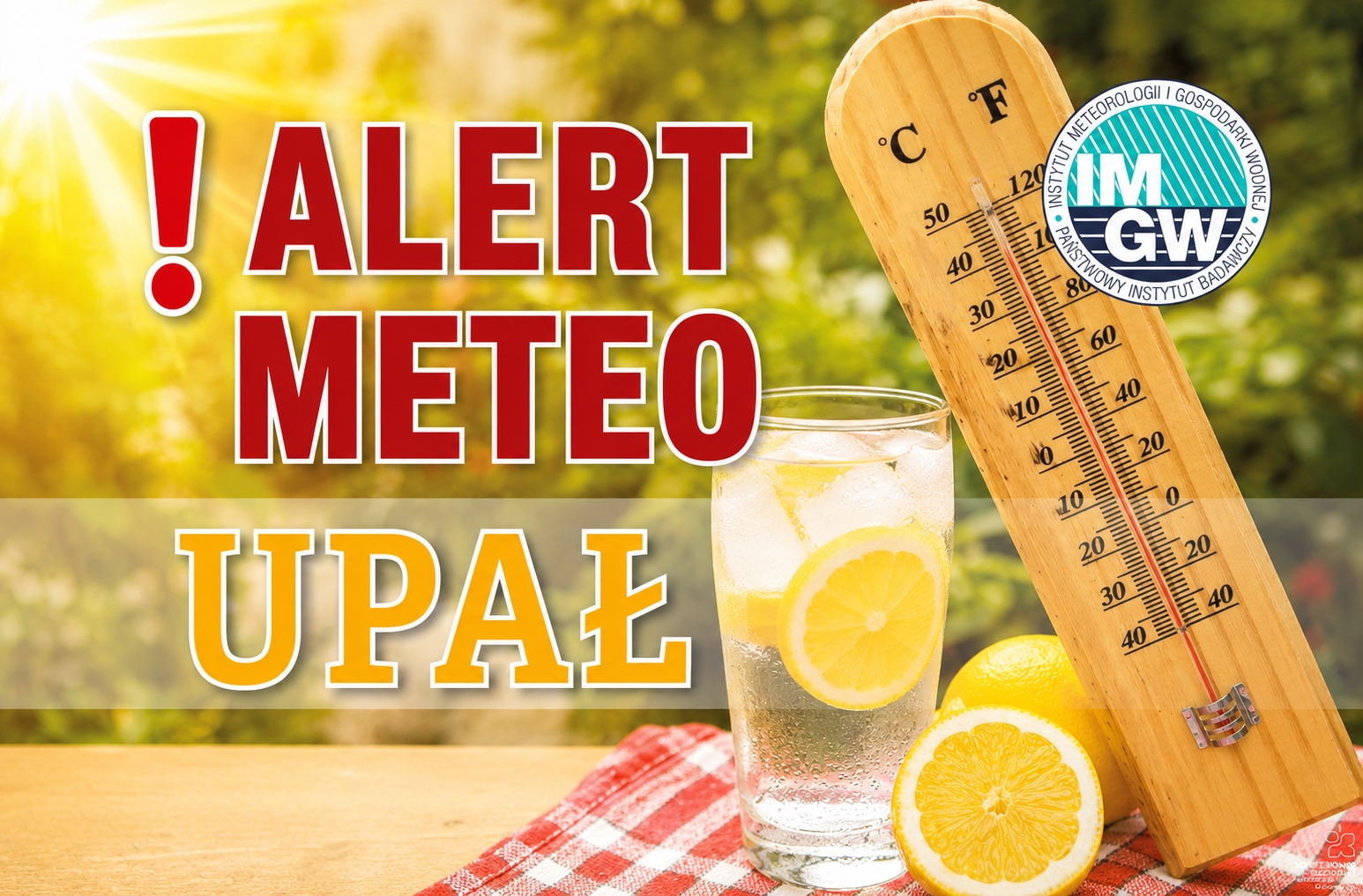 Alert meteo trzeciego stopnia: UPAŁ